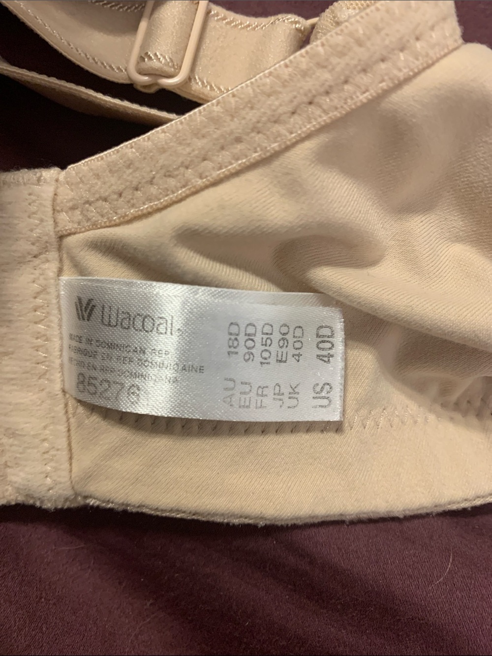 Wacoal Awareness Full Figure Seamless Wire Free Bra Size  40D - Picture 6 of 6
